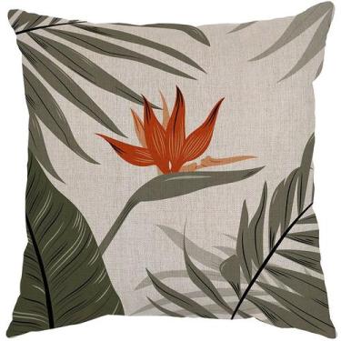 Imagem de Capa Almofada 50x50 Linho Paradise Flower A - LA FAVORITTA AL, Verde, 
