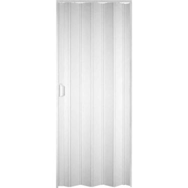 Imagem de Porta Sanfonada Pvc, 72 cm x 210 cm, Branco Neve, 20131 Plasflex - Mar