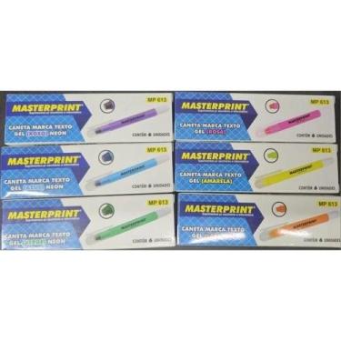 Imagem de Marca Texto Caneta Gel Neon Mp-613 6 Cores ou Unica - Masterprint