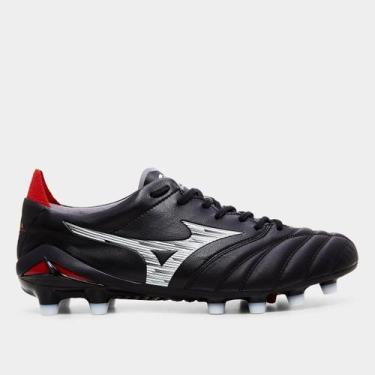 Imagem de Chuteira Campo Mizuno Morelia Neo Iv Japan Unissex, Preto, Vermelho, 3