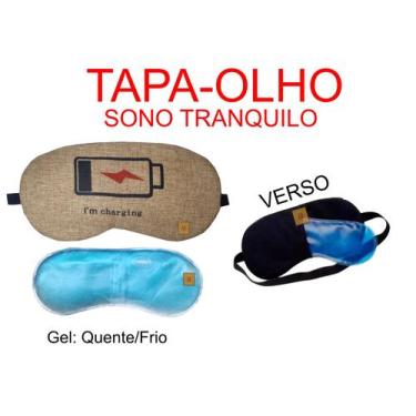 Imagem de Máscara Tapa Olho Com Gel Para Dormir Viagem Relaxante - LW Gifts (Gru