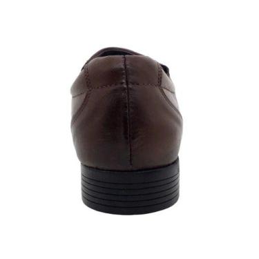 Imagem de Sapato Social Masculino De Couro Zapattero 6052, 42, Brown