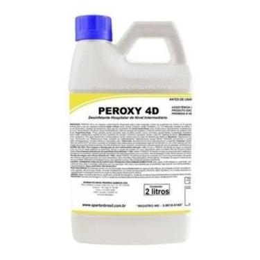 Imagem de Desinfetante Hospitalar Spartan Peroxy 4D 2L  Peróxido Hidrogênio + Qu