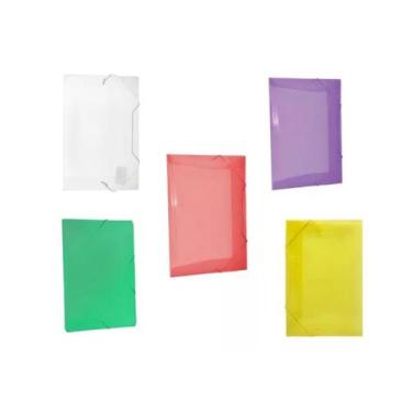 Imagem de Pasta Aba Elastica Plastica Oficio Colorida 1 Unidade - DAC