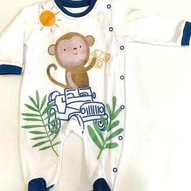 Imagem de Macacão Manga Longa Macaco - ANJOS BABY, M