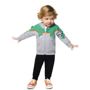 Imagem de Conjunto Moletom Flanelado Infantil Masculino KYLY, Mescla, 01
