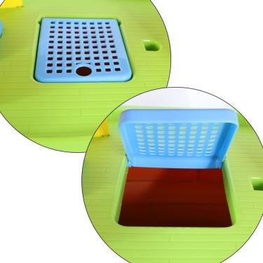 Imagem de Brinquedo Educativo Arca de Noé para Montar com 2 Bonequinhos e 6 Animais com Rampa e Rodinhas Maral