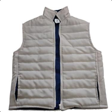 Imagem de Colete de Frio Masculino Puffer Bobojaco Acolchoado Cores Cor:Bege com