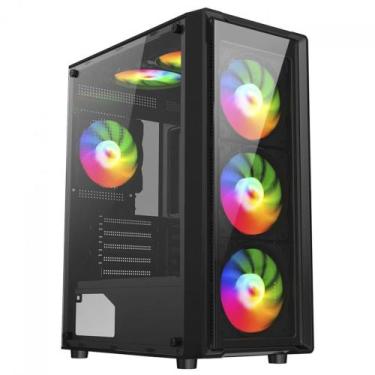 Imagem de Gabinete Gamer Liketec Sigma Com 3 Fans RGB ATX Preto