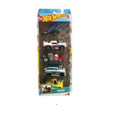 Imagem de Kit 5 carrinhos hot wheels 01806 mattel, Jbj85