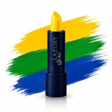 Imagem de Batom Neon Fluorescente Verde Amarelo Azul Copa Cores Vibrantes - - La