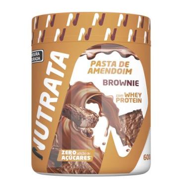 Imagem de Pasta de Amendoim - Com Whey Protein - 600g - Nutrata, Brownie