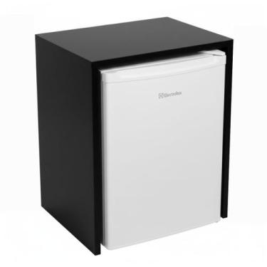 Imagem de Capa Para Frigobar Nicho Aparador Mdf Preto 53x48x45cm Preto - BMS