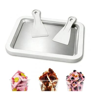 Imagem de Leisuremix Máquina de Sorvete Instantâneo com Placa Congelante 21x26cm e 2 Espátulas - Diversão em Família