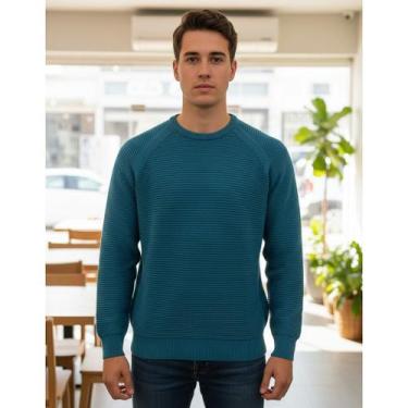 Imagem de Blusa Masculina Links - Giuliana Marques Tricot, Azul celeste