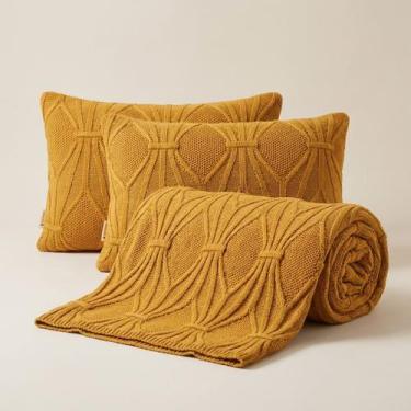 Imagem de PESEIRA MANTA TRICO CASAL QUEEN 230X60cm +2 CAPA DE ALMOFADA - USUFRUT