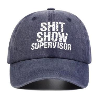 Imagem de Boné de Beisebol Unissex Ajustável "Shit Show Supervisor" - Primavera/