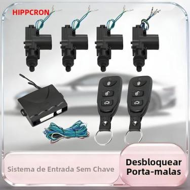 Imagem de Kit De Entrada Sem Chave Com Controle Remoto 12V Para Carro Com 4 Atua