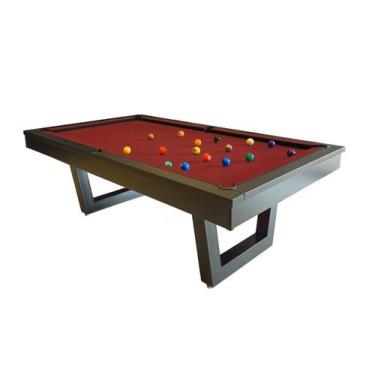 Imagem de Mesa de Sinuca/Bilhar - 2,52x1,40 - Nelson Bilhares, Bordô