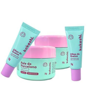 Imagem de Kokeshi Super Kit Anti-Idade: 2 Hidratantes Faciais + 2 Cremes Olhos R