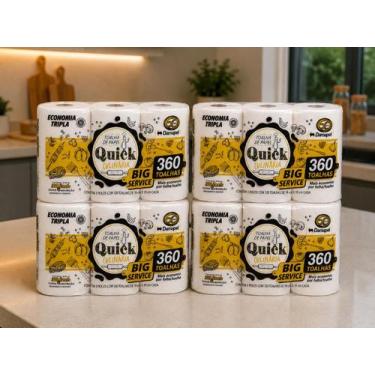 Imagem de Kit Papel Toalha Quick Culinária Big Service Damapel Kit 2 e Kit 4, ki