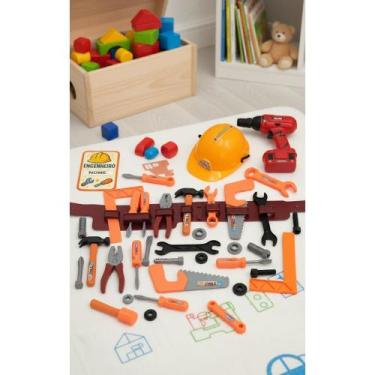 Imagem de Kit Ferramentas Infantil: Furadeira, Capacete e Mais! - Congratulation