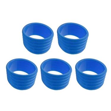 Imagem de Almencla 5 Lotes Stretchy Tennis Racquet Grip Badminton Silicone Handle Fix - Azul