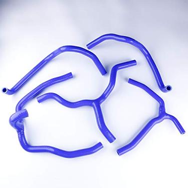 Imagem de LUXERAD 3 camadas de 4,5 mm desempenho silicone tubo de refrigeração para 2009 Hon da GoldWing GL 1800 (azul)