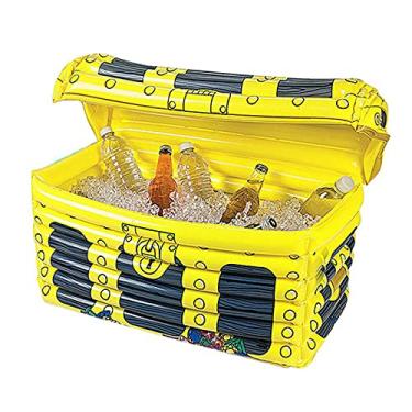Imagem de Yajun Balde de gelo inflável de PVC para bebidas e alimentos, caixa de tesouro, multiuso, de alta capacidade, boia de piscina para festa na praia