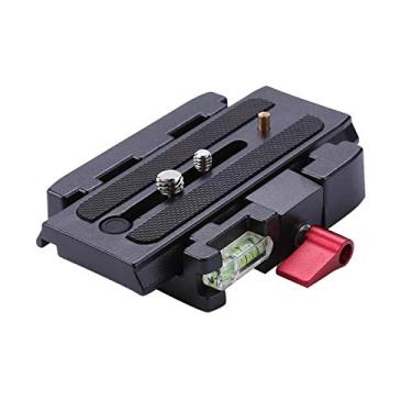 Imagem de Placa de Alumínio Profissional Wondalu com Adaptador de Ligação Rápida para Câmera de Liberação Rápida com Parafuso de 1/4 3/8 polegadas para Câmera DSLR Tripé Monopod, Compatível com Manfrotto 577/501PL/