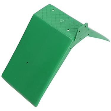 Imagem de Suporte de descanso para pombos, suporte para gaiola de pombos Bloco de acessórios para gaiola Suporte de plástico para pássaros com madeira para descanso de pombos(verde)