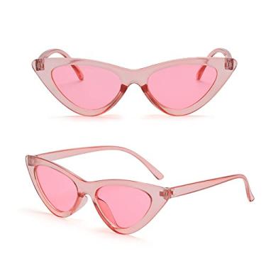 Imagem de 1 peça óculos de sol sexy olho de gato triângulo óculos retrô feminino óculos de sol uv400 polarizados streetwear moda moda feminina óculos, c9, outros