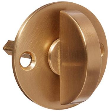 Imagem de Baldwin 6750 Fechadura interior e de entrada com placa traseira para portas de 6,35 cm, latão vintage