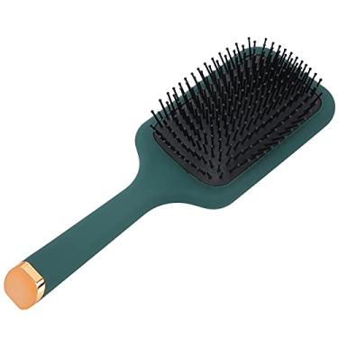 Imagem de Escova pente de cabelo, promove a circulação de pente de massagem prático para a maioria das pessoas para pente de cabelo e massagem (verde escuro)