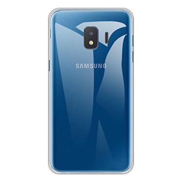 Imagem de Capa para Samsung Galaxy J2 Core, capa traseira de TPU macio à prova de choque silicone pára-choques anti-impressões digitais capa protetora de corpo inteiro para Samsung Galaxy J2 Core 2020 (5,00 polegadas) (transparente)