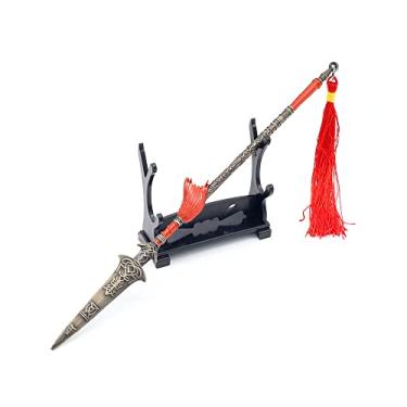 Imagem de Elden Ring Partisan Spear réplica de figuras de ação coleção de brinquedos suprimentos de festa decoração de mesa mochila pingente presente, Multicor, M