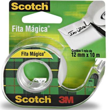 Imagem de Fita Mágica Scotch 12mm X 10M Com Dispensador Ref. 810 - 3M