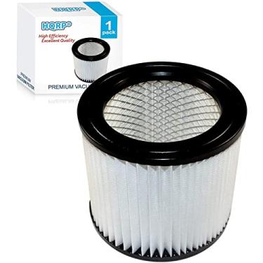 Imagem de HQRP Filtro de cartucho pequeno compatível com Shop-vac 903-98 90398 9039800 903-98-00 Tipo AA de substituição serve para aspiradores secos e molhados Shop-Vac 903-99 90399 903900 90397