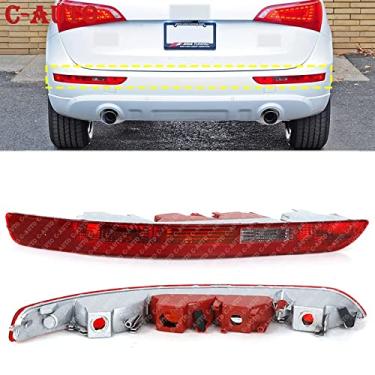 Imagem de JESYMBX Para Audi Q5 2.0T 2009, 2010, 2012, 2013, 2014, 2016, 8R0945096, 8R0945095, para-choque traseiro, tampa da lâmpada traseira, lâmpadas de freio esquerda e direita sem lâmpadas Par