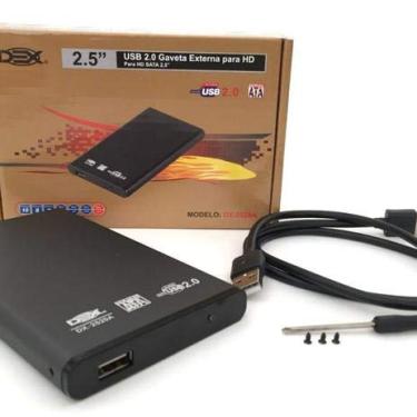 Imagem de Gaveta externa para hd de notebook sata 2,5” usb 2.0 dx-2520A DEX