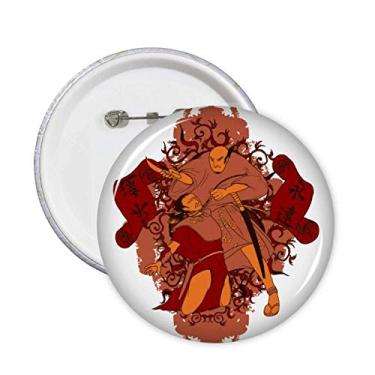 Imagem de Japonês Banners Estampa Japonesa Broche Emblema Botão Decoração Acessório 5 peças