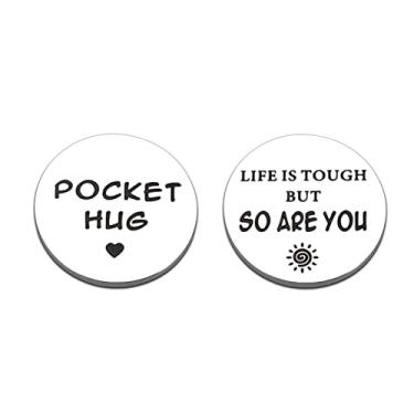 Imagem de Pocket Hug Token Keepsake for Friends Bestie Sympathy Gift for Women Men Inspirational Birthday Long Distance Relationship Gifts for Daughter Son Miss You Note Isolation Love Gift for Boy Girl Teen