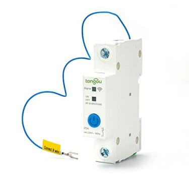 Imagem de Qudai Interruptor de trilho inteligente WIFI 1P DIN Ewelink APP Control Compatível com e Assitant Voice Control para automação residencial