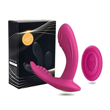 Imagem de Vibrador Feminino Com Controle Estimulador Ponto G e Clitóris 10 Velocidades Masturbador Mulher Erótico Sexual (Rosa)