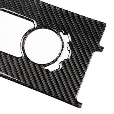 Imagem de Suuonee Acabamento tampa do painel de engrenagem, 2 peças acessórios do carro fibra de carbono guarnição do painel de mudança de marchas para IS250 IS300 2013-2018