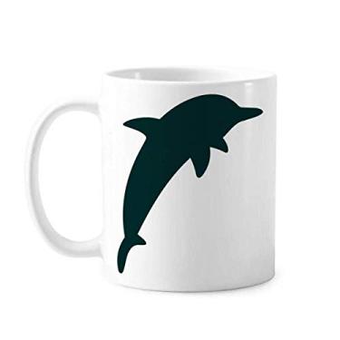 Imagem de Blue Ocean Streamline Linda caneca de golfinho cerâmica copo de porcelana café louça