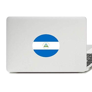 Imagem de Adesivo de notebook com emblema da bandeira nacional da América do Norte da Nicarágua