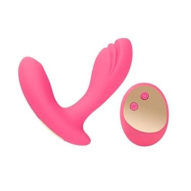 Imagem de Vibrador Controle Remoto Erótico Silicone Ponto G Clitóris Estimulador Sexual 10 Frequências Zatla Shop (Rosa)