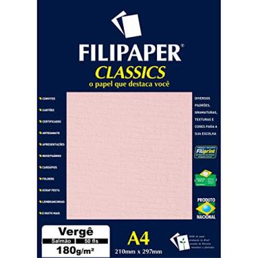 Imagem de Filiperson Classics Papel Pérola para Trabalhos Manuais, Rosa (Salmão), A4