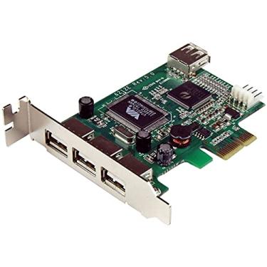 Imagem de StarTech. Cartão USB de alta velocidade com 4 portas PCI Express - Placa PCIe USB 2.0 - Placa PCI-E USB 2.0 (PEXUSB4DP)